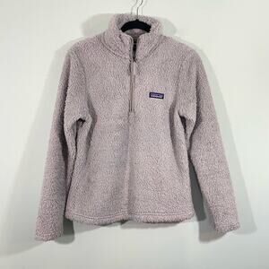 Patagonia Women's Light Grey Los Gatos Quarter Zip Pullover Sweater Size S